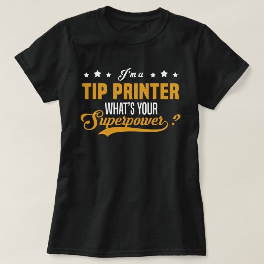 Tip Printer T-shirt (Design voorkant)