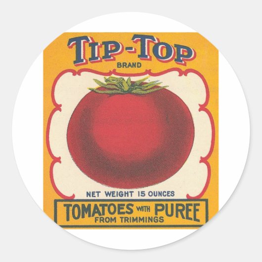 Tip-Top Tomaten  Label (Voorkant)