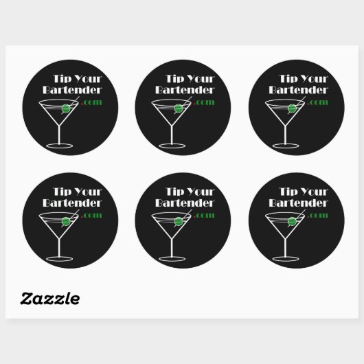 Tip uw Bartender.com Sticker (Vel)