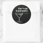 Tip uw Bartender.com Sticker (Tas)
