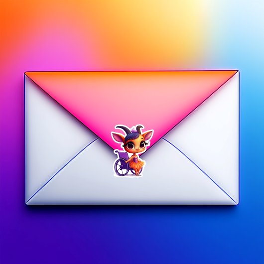 Tip van haar tenen vinyl Sticker