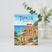 Tipaza-ruïnes Algerije Briefkaart (Staand voorkant)