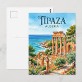 Tipaza-ruïnes Algerije Briefkaart (Voorkant / Achterkant)