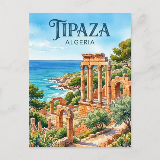 Tipaza-ruïnes Algerije Briefkaart (Voorkant)