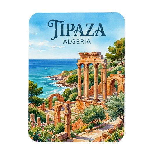 Tipaza-ruïnes Algerije Magneet (Verticaal)