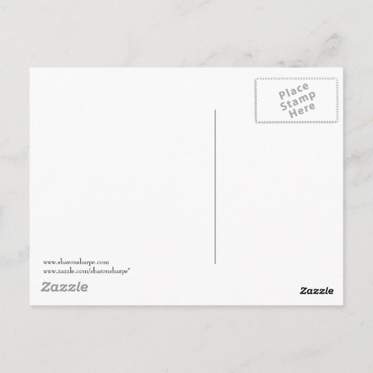 TIPI, APPARAAT & SNEEUW, SHARON SHARPE BRIEFKAART (Achterkant)