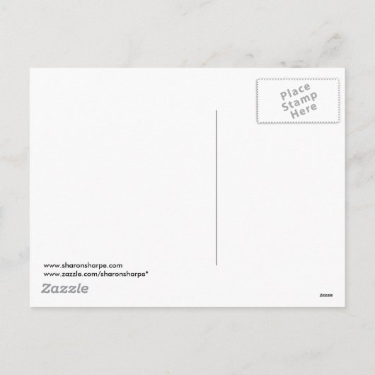 TIPI CAMP SQUAW & BOUGHS by SHARON SHARPE Feestdagenkaart (Achterkant)