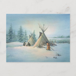 TIPI CAMP SQUAW door SHARON SHARPE Briefkaart