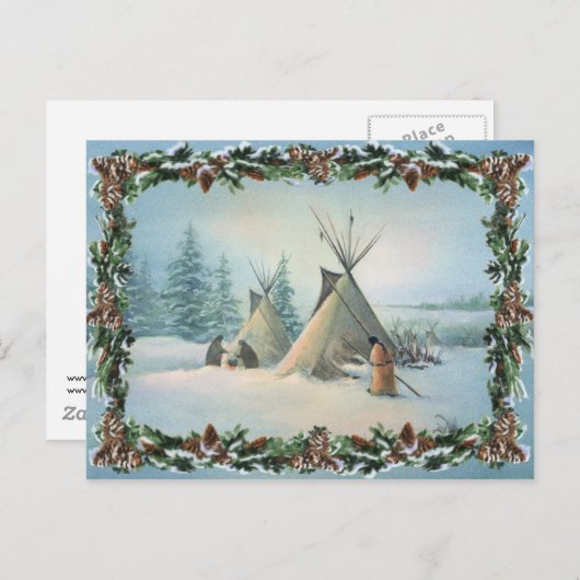 TIPI CAMP SQUAW door SHARON SHARPE Briefkaart (Voorkant / Achterkant)