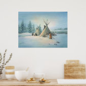 TIPI CAMP SQUAW door SHARON SHARPE Poster (Keuken)