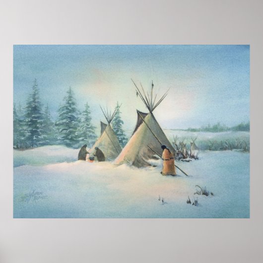TIPI CAMP SQUAW door SHARON SHARPE Poster (Voorkant)