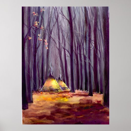 TIPI LEAVES by SHARON SHARPE Poster (Voorkant)