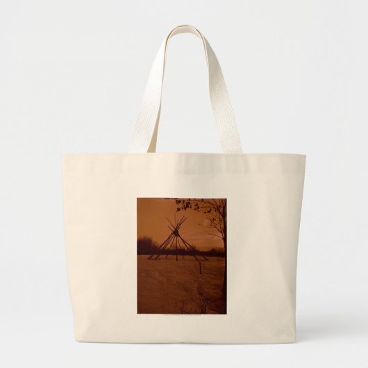 Tipi Lijst Grote Tote Bag (Voorkant)