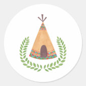 tipi ronde sticker (Voorkant)