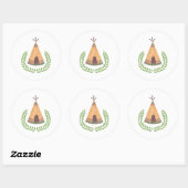 tipi ronde sticker (Vel)
