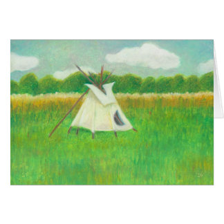 Tipi teepee central Minnesota landschapstekening