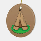 Tipi Teepee Native American Tent Camp Camping Keramisch Ornament (Links)