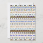 Tipi Tribal Boys Baby Shower Uitnodigingen (Achterkant)