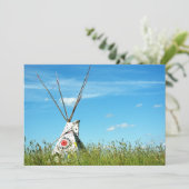 Tipi Uitnodiging (Staand voorkant)