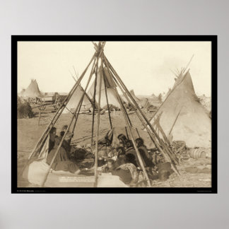 Tipi van mevrouw American Horse SD 1891 Poster