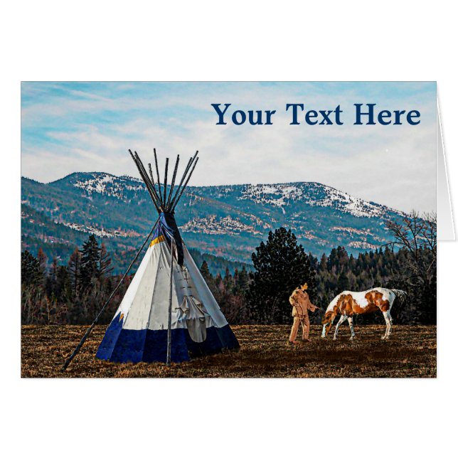 Tipi - Winterkamp (Voorkant Horizontaal)