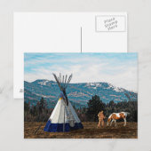 Tipi - Winterkamp Briefkaart (Voorkant / Achterkant)