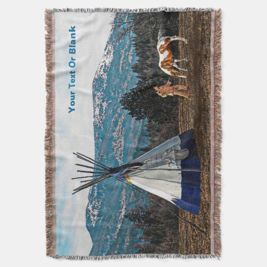 Tipi - Winterkamp Deken (Voorkant Verticaal)