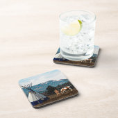 Tipi - Winterkamp Drankjes Onderzetter (Rechterzijde)