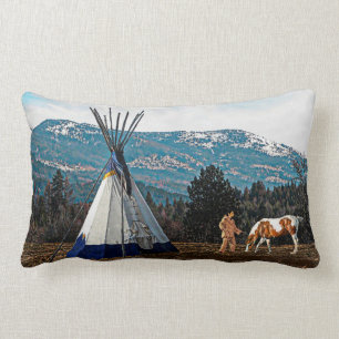 Tipi - Winterkamp Kussen