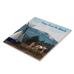 Tipi - Winterkamp Tegeltje