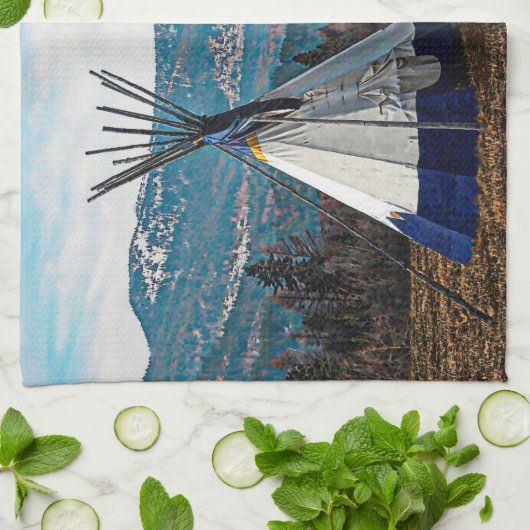 Tipi - Winterkamp Theedoek (Gevouwen)