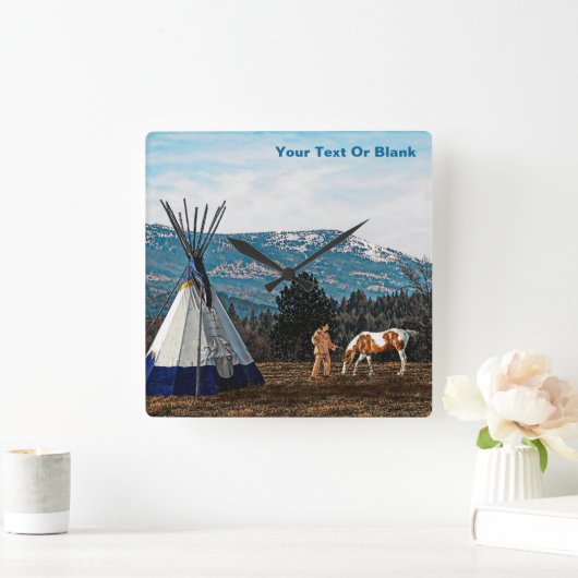 Tipi - Winterkamp Vierkante Klok (Huis)