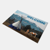 Tipi - Winterkamp - Welkom Deurmat (Schuin)