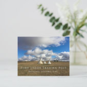 Tipis at Fort Union Trading Post NHS, North Dakota Briefkaart (Staand voorkant)