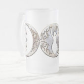 Tiple Moon Moonstone Goddess Matglas Bierpul (Voorkant links)