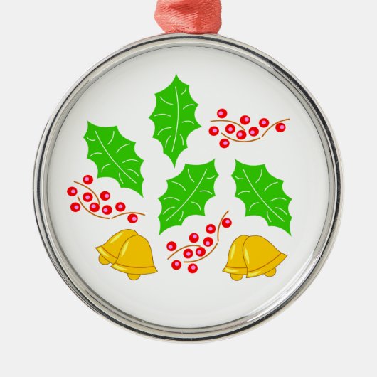 Tipo Bola Feliz Navidad Metalen Ornament (Voorkant)