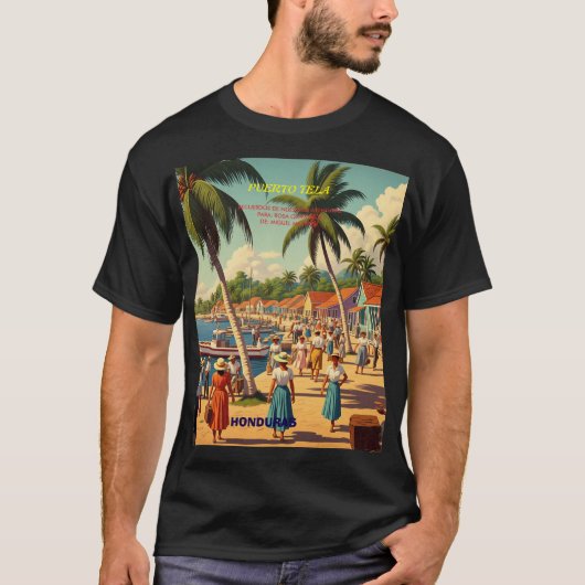 tipo chapa PUERTO DE TELA T-shirt (Voorkant)