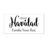 Tipografía Feliz Navidad en Español Rubberstempel (Afrduk)