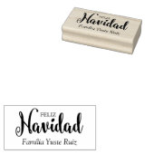 Tipografía Feliz Navidad en Español Rubberstempel (Gestempeld)