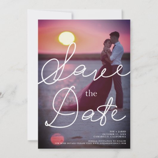 Tipografía moderna con imagen romántica de pareja (Voorkant)