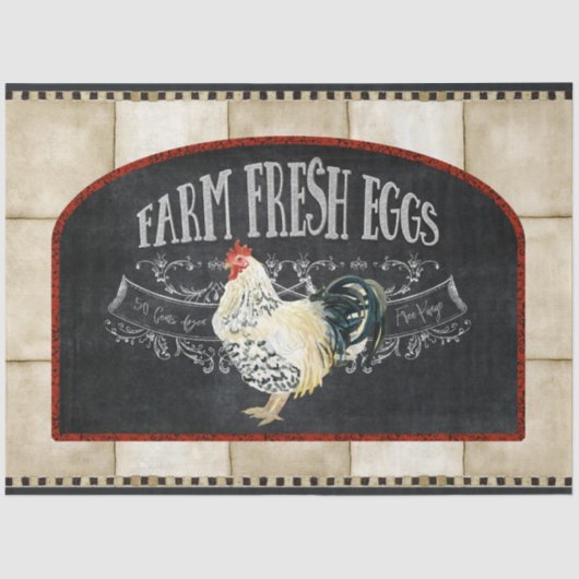 Tipografiepage van Farmhouse Kitchen Tissuepapier (Voorkant)