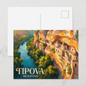 Tipova-klooster Moldavië Briefkaart (Voorkant / Achterkant)