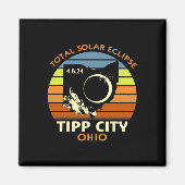 Tipp City Ohio Totale Zonsverduistering 2024 Magneet (Voorkant)