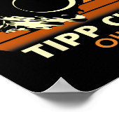 Tipp City Ohio Totale Zonsverduistering 2024 Poster (Hoek)