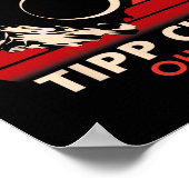  Tipp Stad Ohio Totale Zonsverduistering 2024 Poster (Hoek)