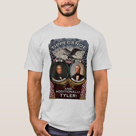 Tippecanoe 1840 Mannen Licht Shirt (Voorkant)