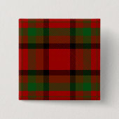 Tipperary County Irish Tartan Vierkante Button 5,1 Cm (Voorkant)