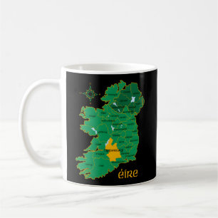 Tipperary Ireland County Kaart Eire Irish Travel Koffiemok