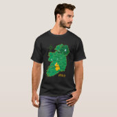 Tipperary Ireland County Map Eire Irish Travel T-shirt (Voorkant volledig)