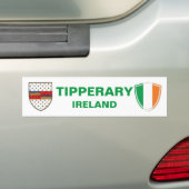 Tipperary Ireland Crest en Irish Flag Bumpersticker (Op auto)